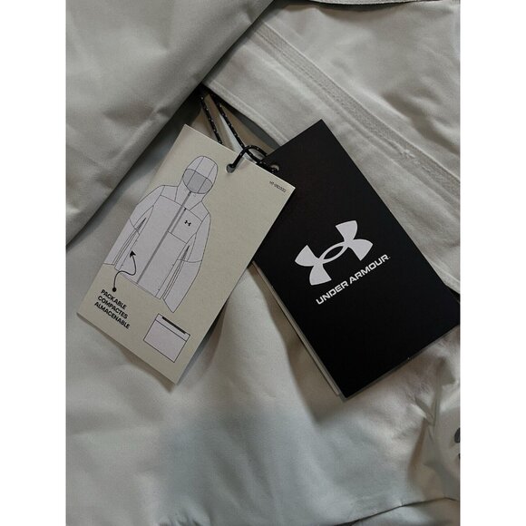 NWT Under Armour Stormproof Packable Jacket Waterproof Beige Women’s Sz XS $300 - Picture 2 of 10